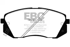 Тормозные колодки дисковые передняя ось EBC DP21809