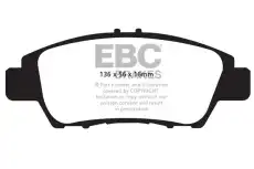 Тормозные колодки дисковые передняя ось EBC DP22041