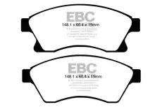 Тормозные колодки дисковые передняя ось EBC DP22065
