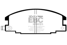 Тормозные колодки дисковые передняя ось EBC DP6746