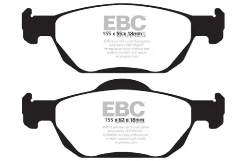 Тормозные колодки дисковые передняя ось EBC DPX2000
