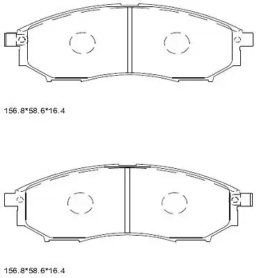 колодки дисковые \ KD1476F ASIMCO