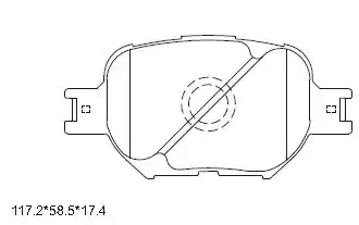 колодки дисковые \ KD2603 ASIMCO