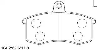 колодки дисковые \ KD8701N ASIMCO