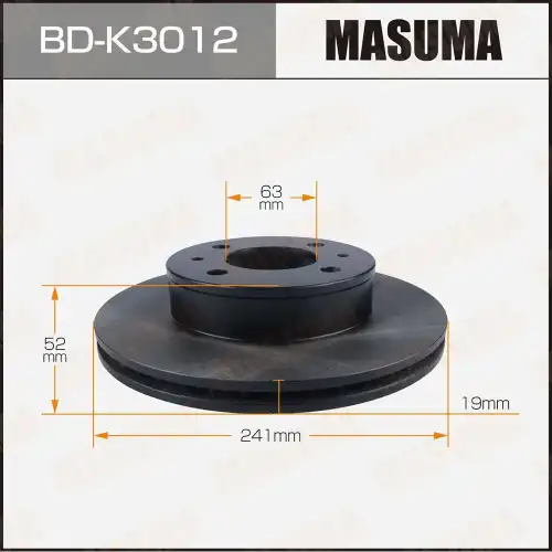 Тормозной диск MASUMA BDK3012