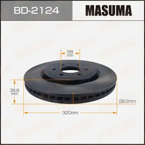 Тормозной диск MASUMA BD2124
