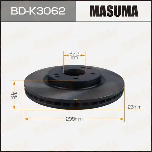 Тормозной диск MASUMA BDK3062