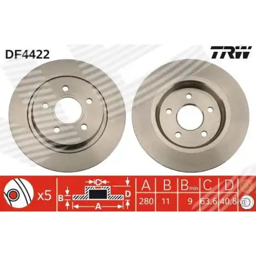 Тормозной диск SIGNEDA BD483550TW
