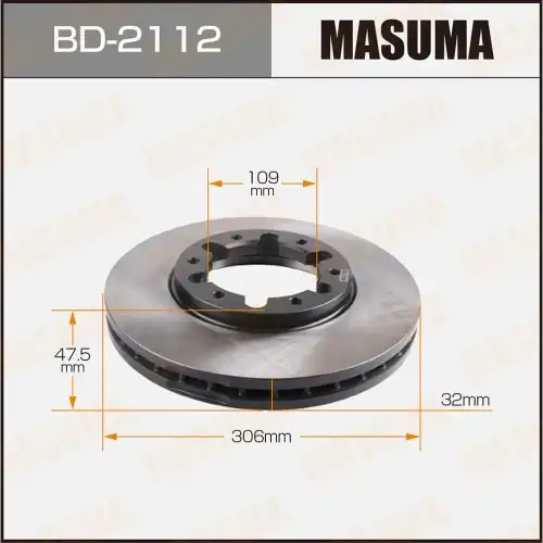 Тормозной диск MASUMA BD-2112
