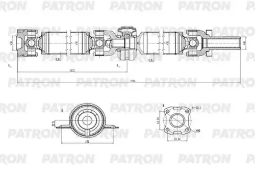 Карданный вал PATRON PKR013