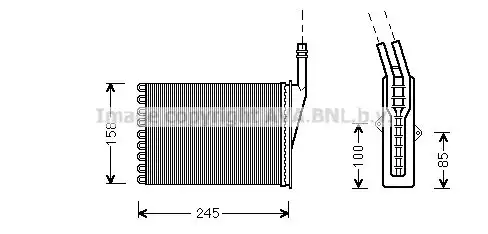 Радиатор печки AVA RT6250