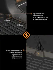 Коврик в багажник REZKON 6439045200