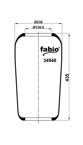 Пневмоподушка FABIO 34946
