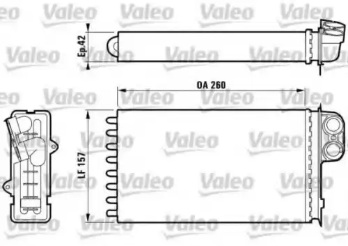 Радиатор печки VALEO 812159