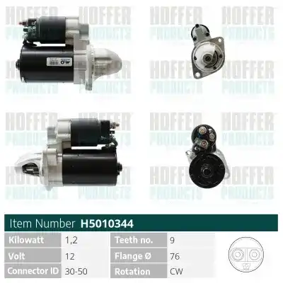 Стартер HOFFER H5010344G