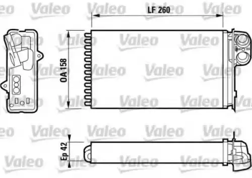 Радиатор печки VALEO 812161