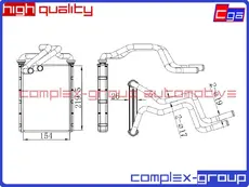 Радиатор печки CGA 13HCR1106RA