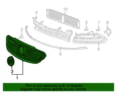 GRILLE,FRT(INCLS 1) 23461446 BUICK
