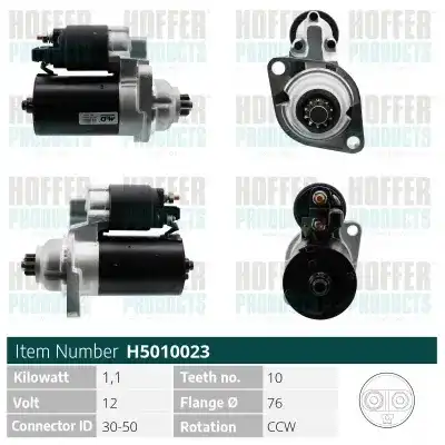 Стартер HOFFER H5010023G