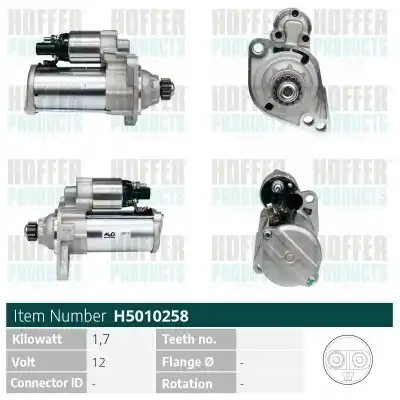 Стартер HOFFER H5010258