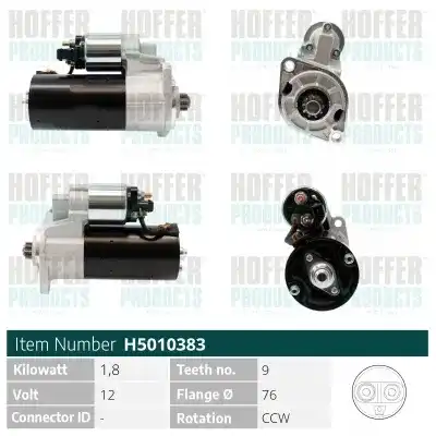 Стартер HOFFER H5010383
