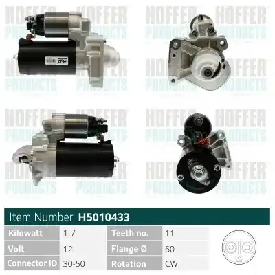 Стартер HOFFER H5010433G
