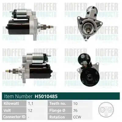 Стартер HOFFER H5010485