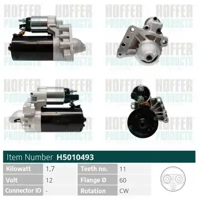Стартер HOFFER H5010493