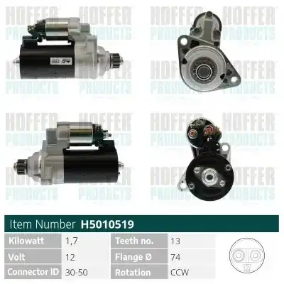 Стартер HOFFER H5010519G