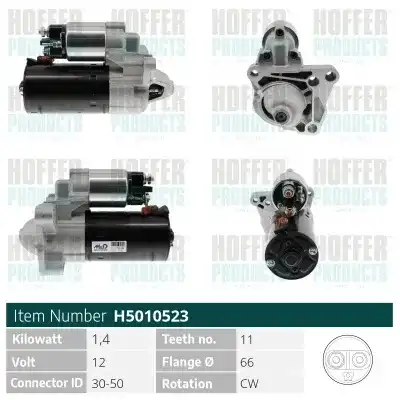 Стартер HOFFER H5010523G