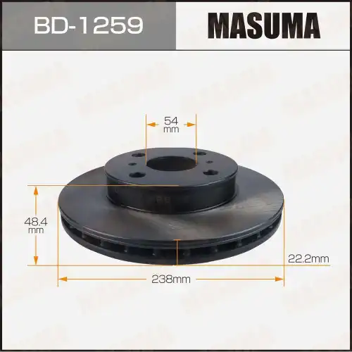 Тормозной диск MASUMA BD-1259
