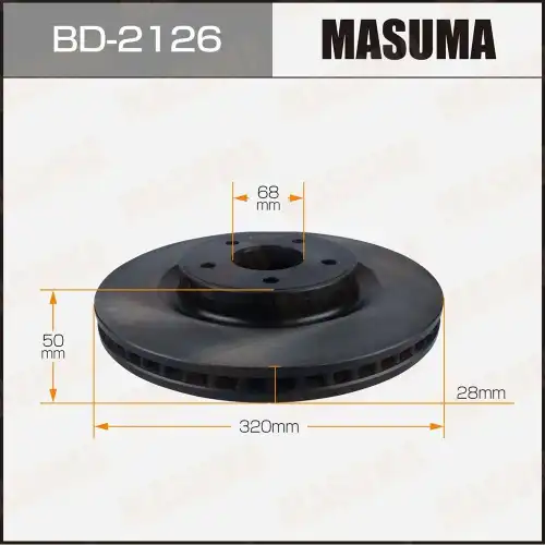 Тормозной диск MASUMA BD-2126