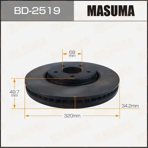 Тормозной диск MASUMA BD-2519
