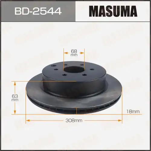 Тормозной диск MASUMA BD-2544