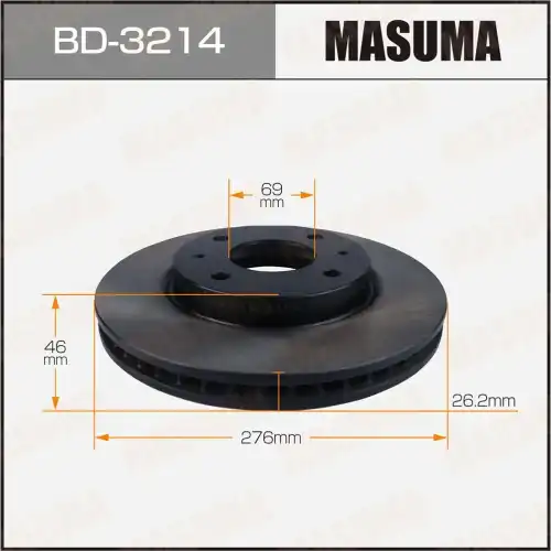 Тормозной диск MASUMA BD-3214