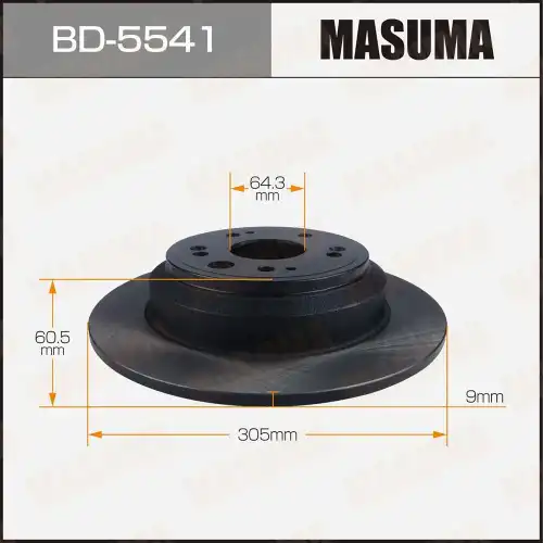 Тормозной диск MASUMA BD-5541