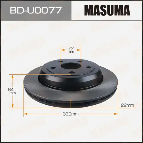 Тормозной диск MASUMA BD-U0077