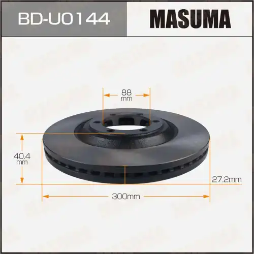 Тормозной диск MASUMA BD-U0144