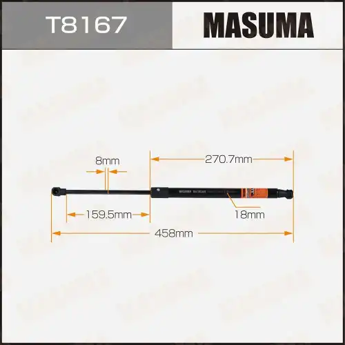 Амортизатор (упор) багажника MASUMA T8167