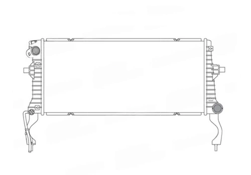 Радиатор системы охлаждения двигателя SRLINE 40C408-5