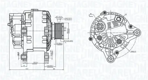 Генератор MAGNETI MARELLI 063739064010
