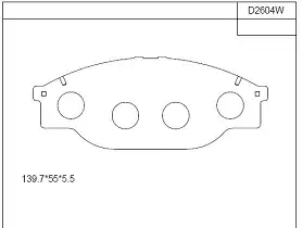 колодки дисковые \ KD2604W ASIMCO