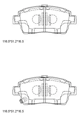 колодки дисковые \ KD2754F ASIMCO
