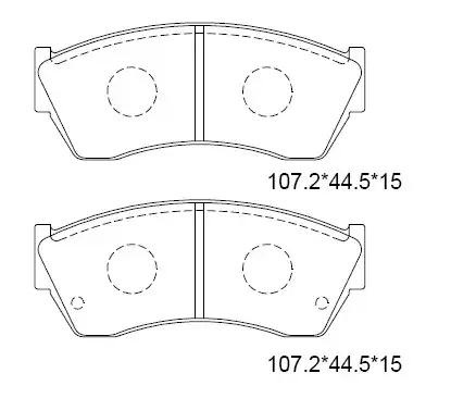 колодки дисковые \ KD3779W ASIMCO