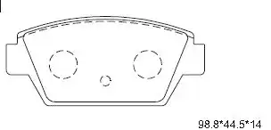 колодки дисковые \ KD4710H ASIMCO