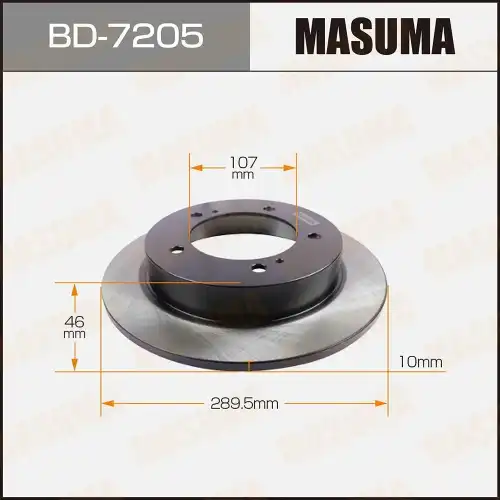 Тормозной диск MASUMA BD-7205