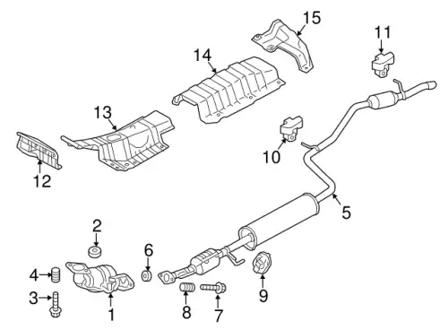 Прокладка глушителя MITSUBISHI MR571852