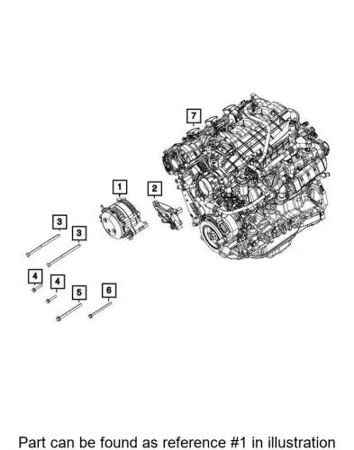 Генератор CHRYSLER 68429968AA