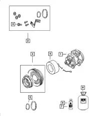 компрессор 68202994AC CHRYSLER