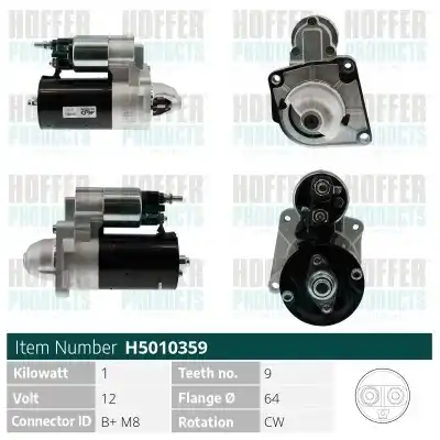 Стартер HOFFER H5010359